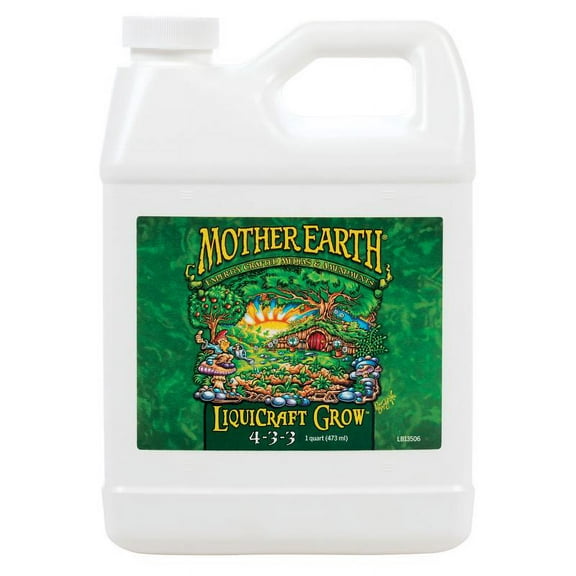 Mother Earth HGC733932 LiquiCraft Grow 4-3-3 Hydroponic Plant Nutrients 1 qt.