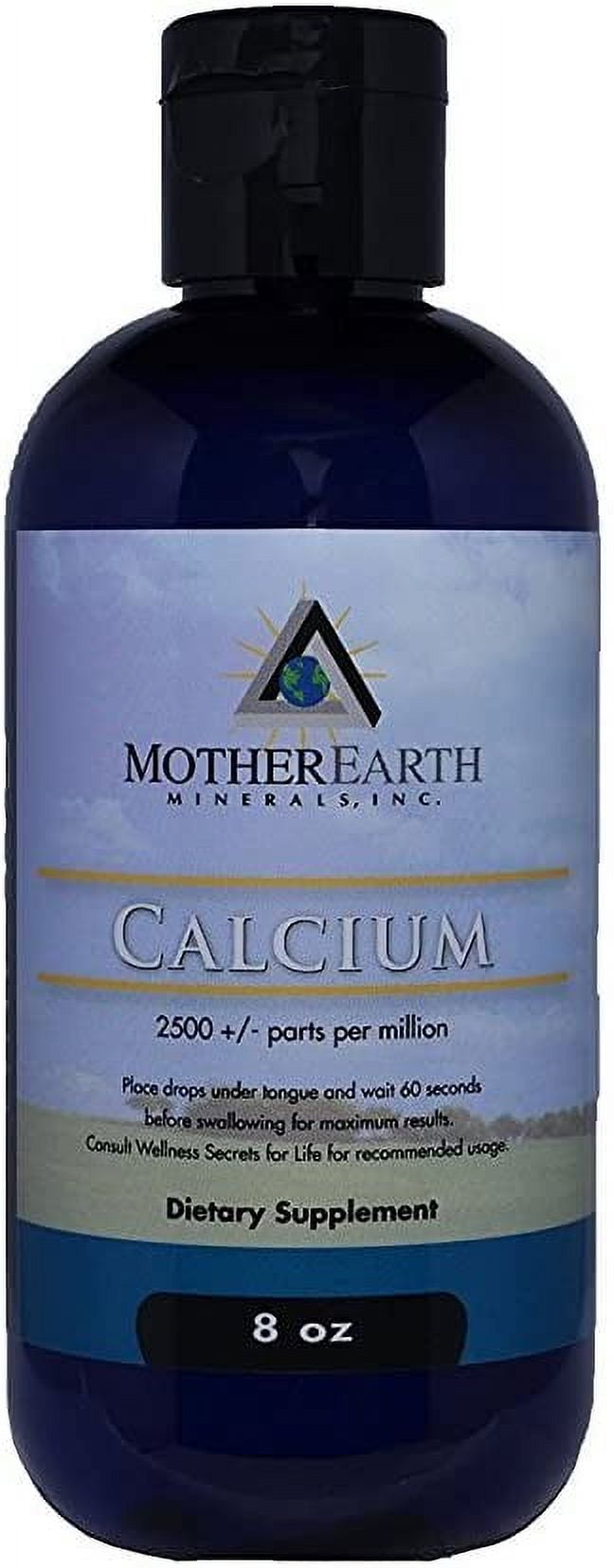Mother Earth Minerals Angstrom Minerals Calcium 8 oz