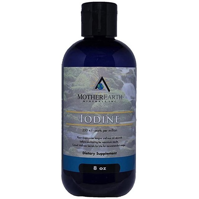 Mother Earth Minerals Angstrom Minerals Iodine 8 oz