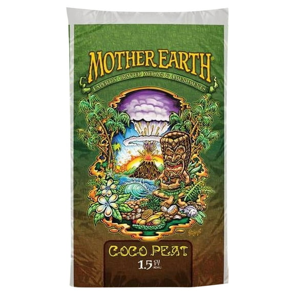 Mother Earth Products Coco Peat Soil for Plant Growth, 1.5 cu. ft