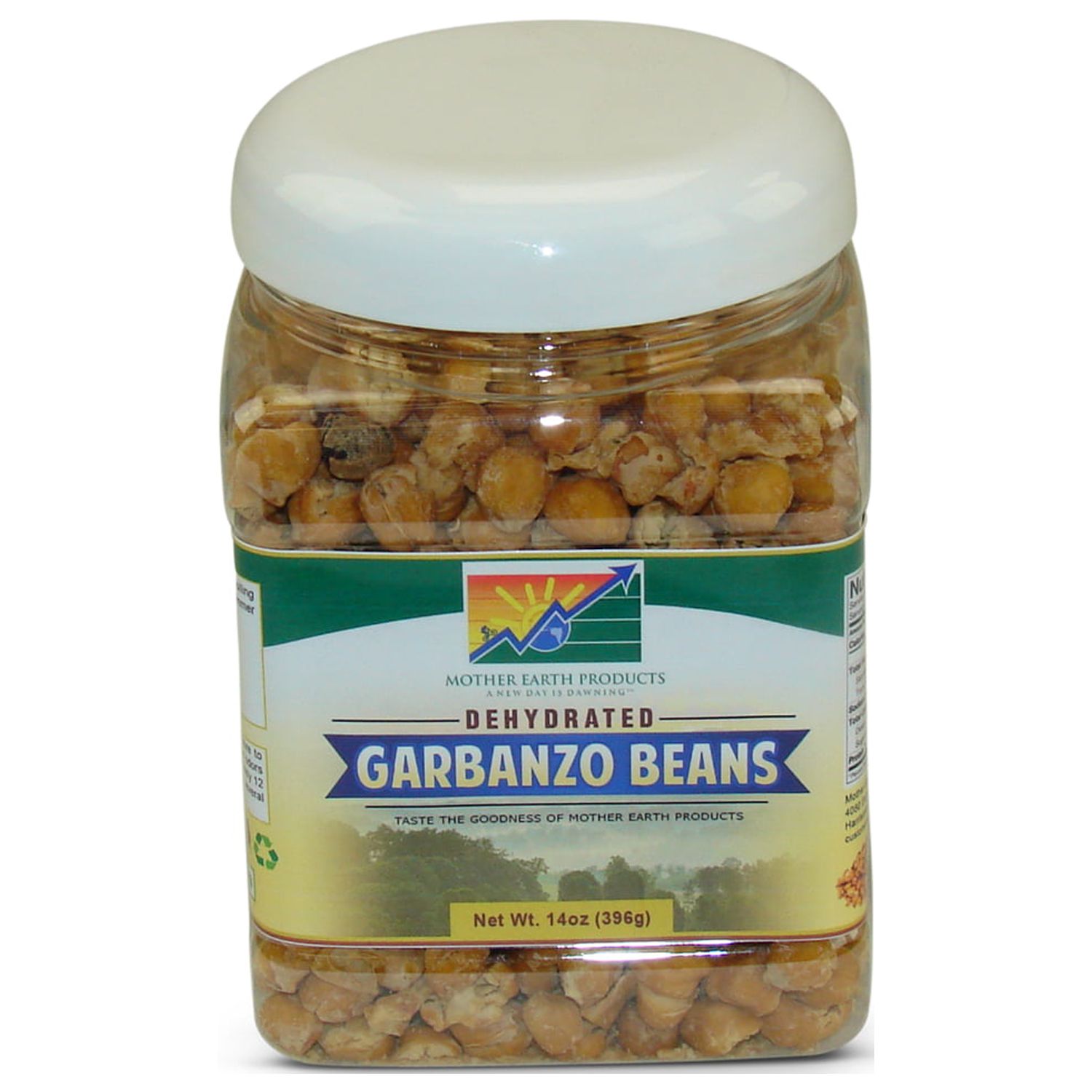 Mother Earth Products Dehydrated Garbanzo Beans, Quart Jar