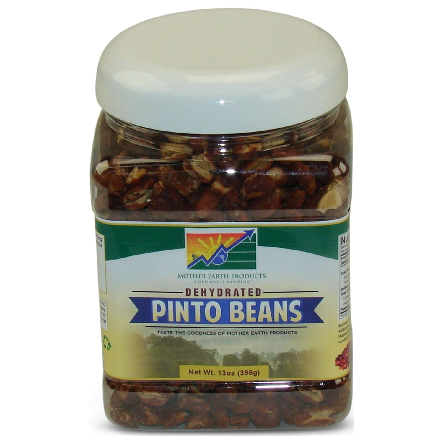Mother Earth Products Dehydrated Pinto Beans, Quart Jar