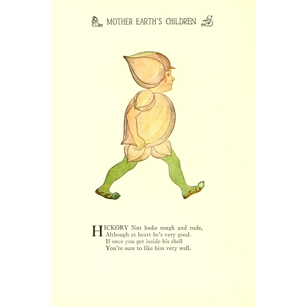 Mother Earths Children 1914 Hickory Nut Poster Print by M.T. Ross -  Walmart.com