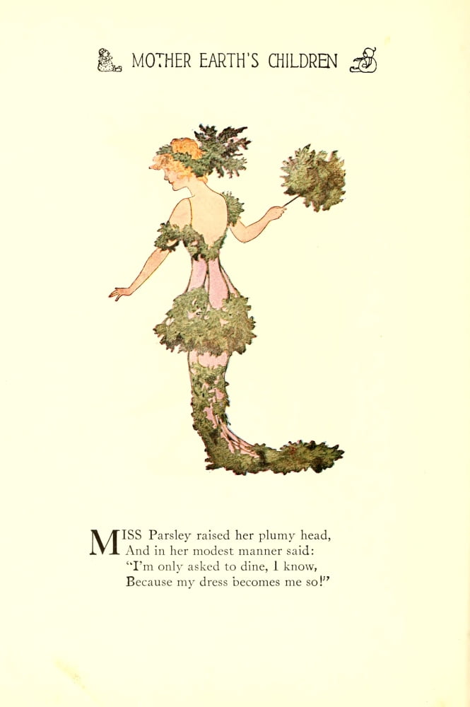 Mother Earths Children 1914 Miss Parsley Canvas Art - MT Ross (24 x 36)