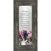 Mother, Gift from Daughter for Mom on Mother's Day, Picture Framed Poem for Mom, 6x12 7326