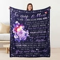 thumbnail image 1 of Mother Gifts from Daughter Blanket for Mom Birthday Gifts for Mom Soft Flannel Fleece Blankets Throw for All Season in Home Bed Sofa Chairs 50"×60", 1 of 6