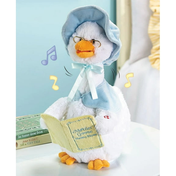Mother Goose Blue 14 inch Animated Plush - Stuff Animal by Cuddle Barn (42860)