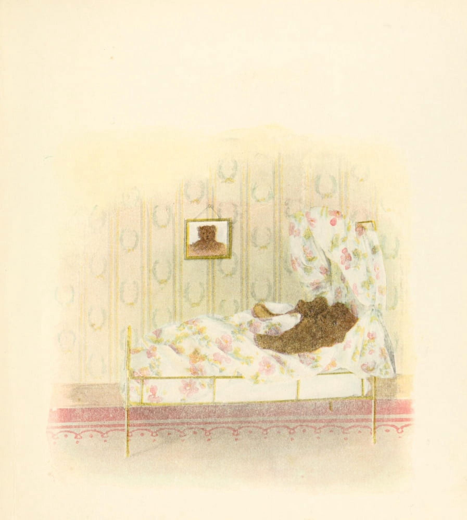 Mother Gooses Teddy Bears 1907 Sleepy Bear Canvas Art - Frederick L Cavally (24 x 36)