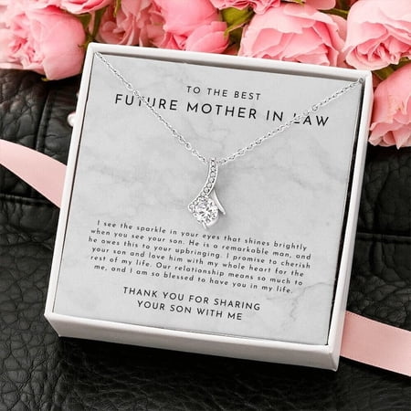 Mother Of Groom Gifts From Bride, Mother Of Groom Necklace From Bride, Mother Of The Groom Gift, Mother In Law Gifts, Mother In Law Necklace, White Alluring Necklace