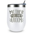 thumbnail image 1 of Mother of Groom Tumbler-Engraved Vacuum Insulated Stainless Steel Mug Tumbler with Straw and Lid,Wedding Anniversary Engagement Gifts for Groom Mother from Bride and Groom 12 Ounce White, 1 of 6