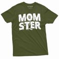 thumbnail image 1 of Mother Halloween T-Shirt Moms Gift Momster Tee Shirt Halloween Funny Shirt For Parents (4X-Large Military Green), 1 of 6