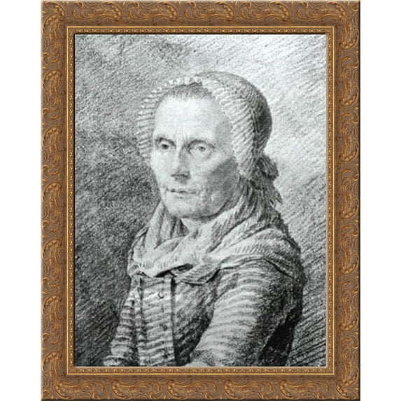 Mother Heiden 20x23 Gold Ornate Wood Framed Canvas Art by Friedrich, Casper David