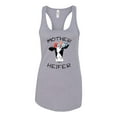 thumbnail image 1 of Mother Heifer Ladies Racerback Tank-Heather Grey-xs, 1 of 4