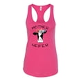 thumbnail image 1 of Mother Heifer Ladies Racerback Tank-Raspberry-large, 1 of 4