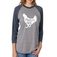 thumbnail image 1 of Mother Hen Unisex 3/4 Sleeve Baseball Raglan Tee, 1 of 2