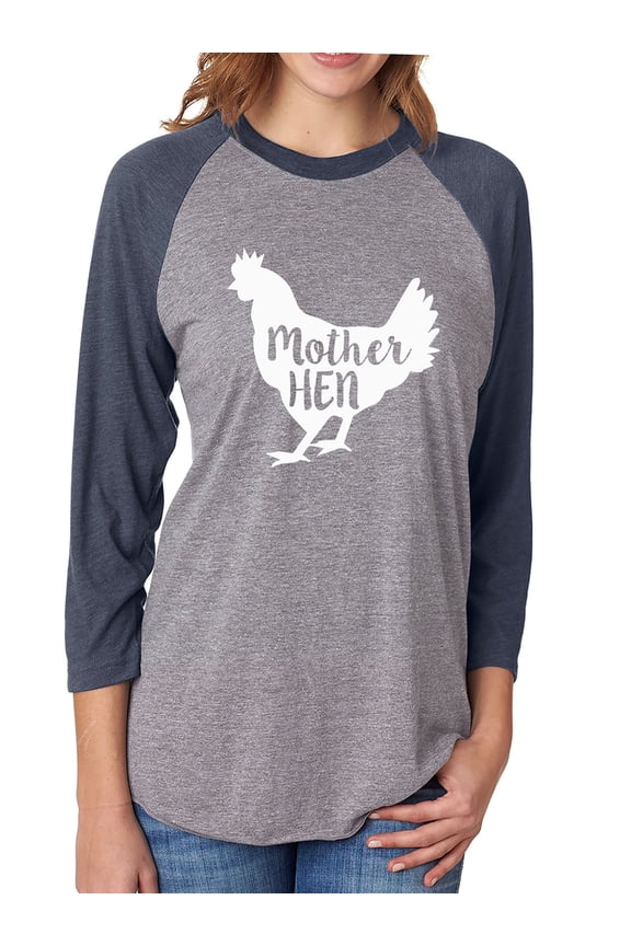 Mother Hen Unisex 3/4 Sleeve Baseball Raglan Tee