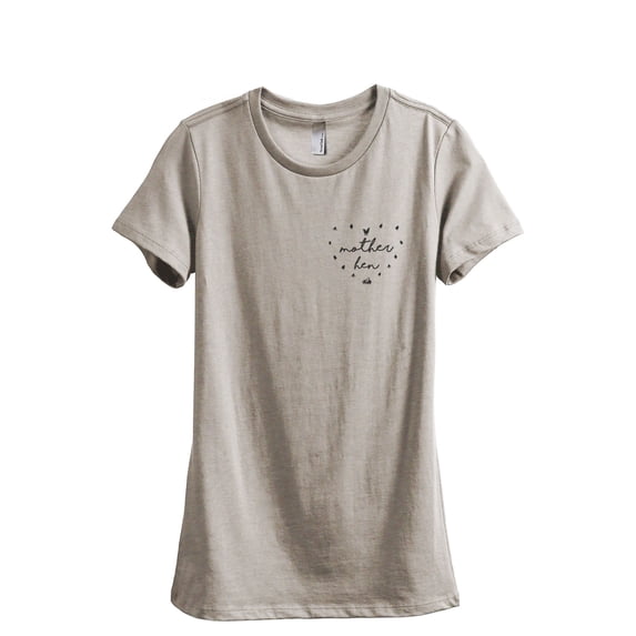 Mother Hen Women's Fashion Relaxed T-Shirt Tee Heather Tan X-Large