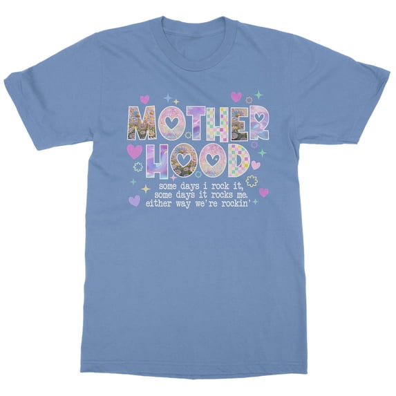 Mother Hood Rocks - Funny Mother's Day Gift Unisex T-Shirt (Carolina Blue, Large)