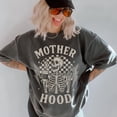 thumbnail image 1 of Mother Hood Skeleton Shirt, Funny Mom Life Tee, Coffee & Chaos shirt, Edgy Mom Shirt, 1 of 4
