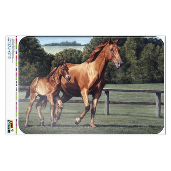 Mother Horse and Foal Baby Fresh Start Home Business Office Sign
