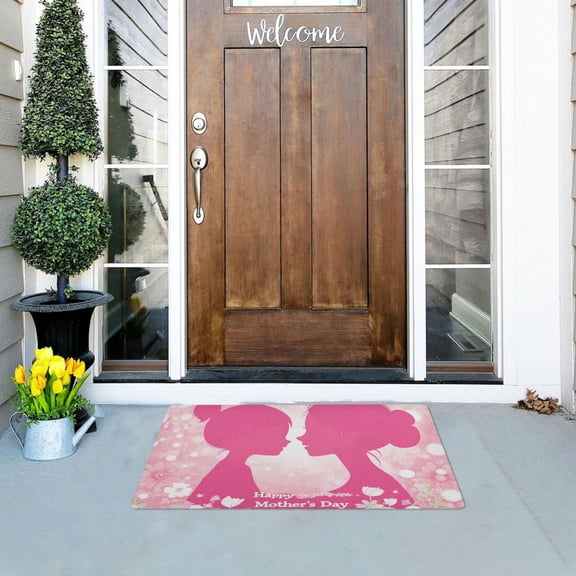 Mother Hug Daughter Mothers Day Doormats Welcome Mats Gate Pads Entryway Outdoor 32" x 20"