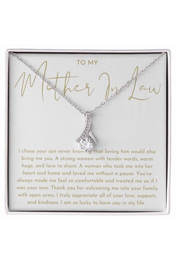 Mother In Law Gift (I Chose Your Son) Alluring Beauty Necklace - Heartfelt Collection Standard Box