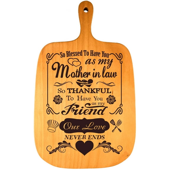 Mother In Law Gifts Cutting Board from Daughter In Law Son Bride Wedding Kitchen Present Mothers Day