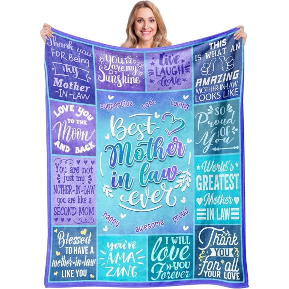 Mother in Law Gifts, Best Gifts for Mother in Law, Mother in Law Birthday Gift, Mother in Law Gifts from Daughter in Law, Mother in Law Gifts for Christmas, Mother in law Wedding Throw Blanket 50"x60"