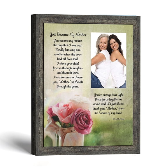 Mother In Law Gift Photo Frame, Wedding Thank You From New Daughter