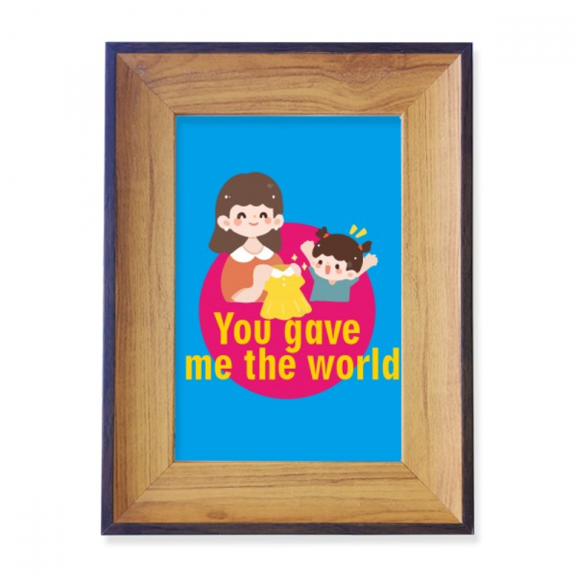 Mother Loves Life World Photo Frame Exhibition Display Art Desktop Painting