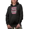 thumbnail image 1 of Mother, Mama, Madre, Mommy, Mom - Mother's Day or Birthday, Black Hooded Sweatshirt or Hoodie, 3XL, 1 of 5