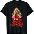 thumbnail image 1 of Mother Mary Our Lady Of Guadalupe Catholic Saint Christian T-Shirt, 1 of 3