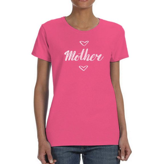 Mother Minimalistic Lettering Shaped T-Shirt Women -Image by Shutterstock, Female Large