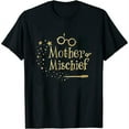 thumbnail image 1 of Mother Mischief Shirt, Women Magical Mom T-Shirt, Magical Mom Shirt, Wizard Mom Casual Fall T-Shirt, Mother Birthday Gift Shirt White Medium, 1 of 5