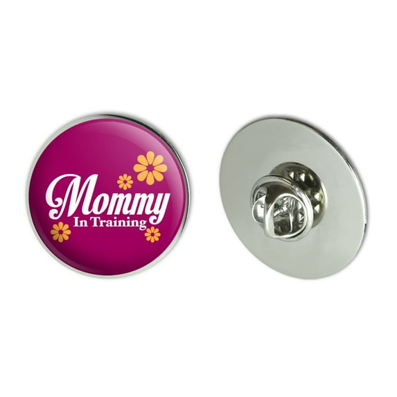 Mother Mom Mommy in Training Metal 1.1" Tie Tack Hat Lapel Pin Pinback