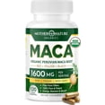 thumbnail interactive-video image 1 of Mother Nature Organics Maca Root Capsules, 120 ct, USDA Organic, Non-GMO, Vegan, Peruvian Raw Maca for Energy, 1 of 10