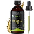 thumbnail image 1 of Mother Nature USDA Organic Moringa Seed Oil, 100% Pure, Cold-Pressed, Unrefined Oil for Face, Skin Care & Hair Growth, Aceite de Moringa para la Cara, Anti-Aging. Non-GMO & Gluten Free (2 oz), 1 of 10