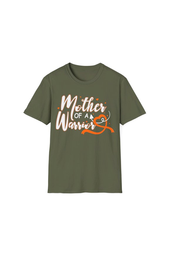 Mother Of A Warrior Leukemia Cancer Awareness Orange Month TShirt