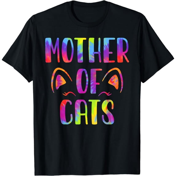 Mother Of Cats Women Mothers Day Animal Lover Mom T-Shirt