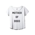 thumbnail image 1 of Mother Of Dogs Women's Fashion Slouchy Dolman T-Shirt Tee Heather White Small, 1 of 3