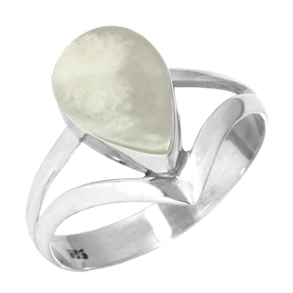 Mother Of Pearl Ring 925 Sterling Silver Handmade Jewelry