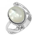 thumbnail image 1 of Mother Of Pearl Ring 925 Sterling Silver Handmade Jewelry, 1 of 5