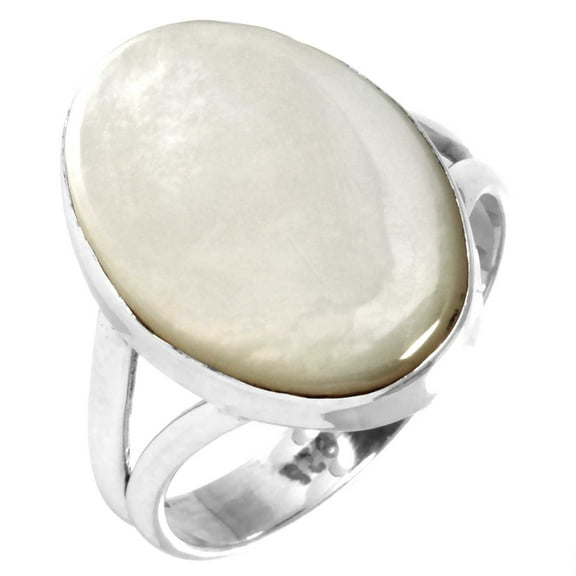 Mother Of Pearl Women Jewelry 925 Sterling Silver Ring