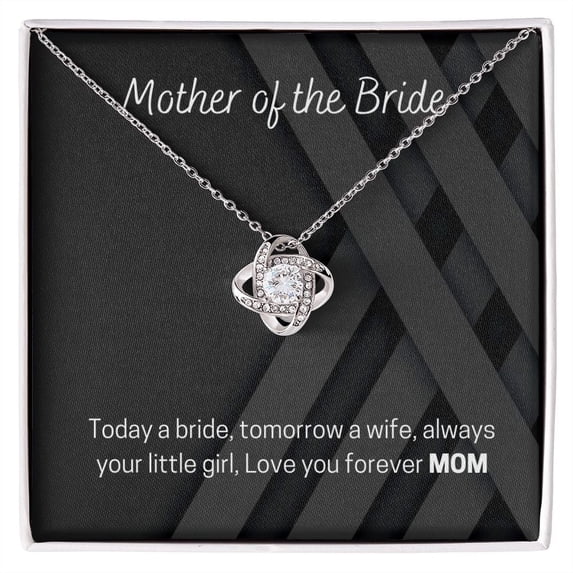 Mother Of The Bride Gift Necklace, Wedding Day Gift Necklace, Gift For Mom, Engagement Day Gift Necklace, Marriage Gift Necklace, Gift From Bride