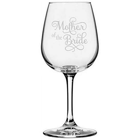 Mother Of The Bride Samantha Font Wedding Party Themed 12.75oz All Purpose Libbey Wine Glass
