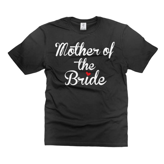 Mother Of The Bride Shirt Bride Mother Shirts Bachelorette Party Shirts Mother Wedding Party Shirts (Small Black)
