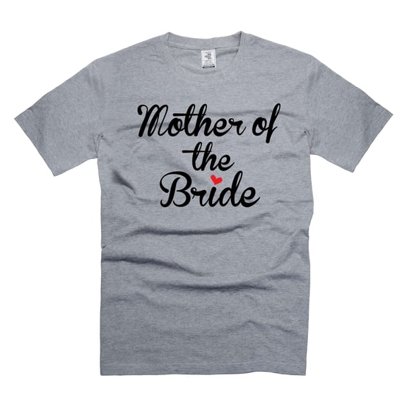 Mother Of The Bride Shirt Bride Mother Shirts Bachelorette Party Shirts Mother Wedding Party Shirts (X-Large Grey)