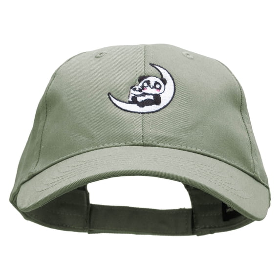 Mother Panda Embroidered New Low Profile Organic Cotton Cap - Olive OSFM