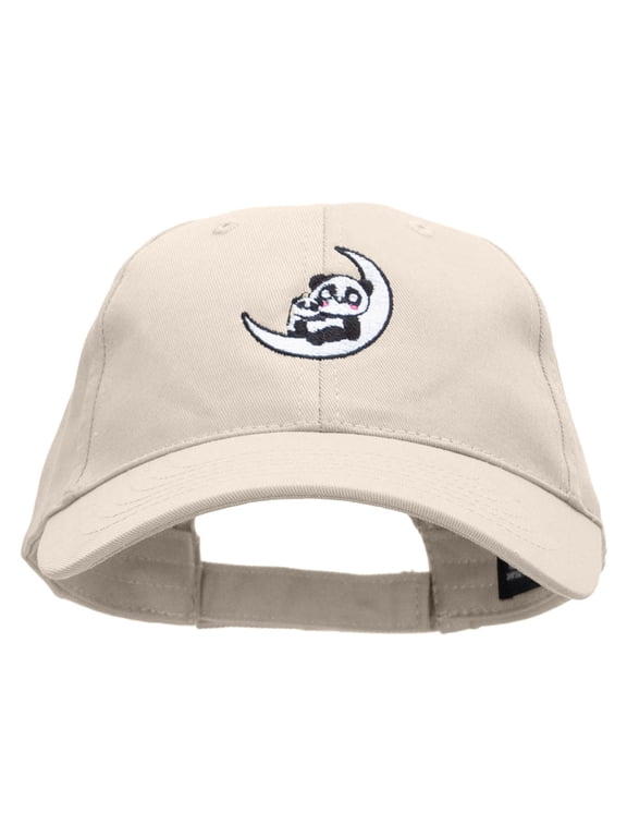 Mother Panda Embroidered New Low Profile Organic Cotton Cap - Stone OSFM