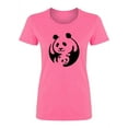 thumbnail image 1 of Mother Panda With Her Cub Shaped T-Shirt Women -Image by Shutterstock, Female Medium, 1 of 2